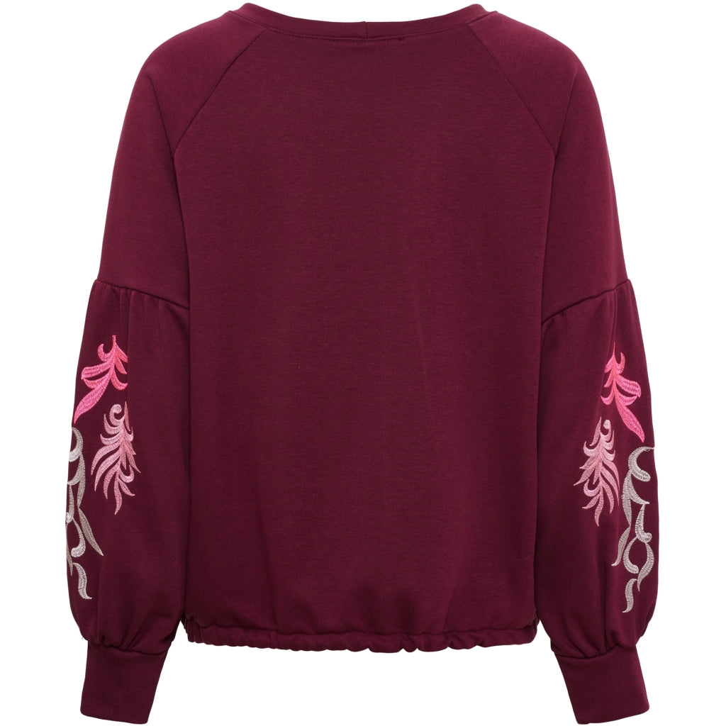 MARTA DU CHATEAU Marta du chateau Dam Sweatshirt MdcLuretta 8939 Sweatshirt Wine
