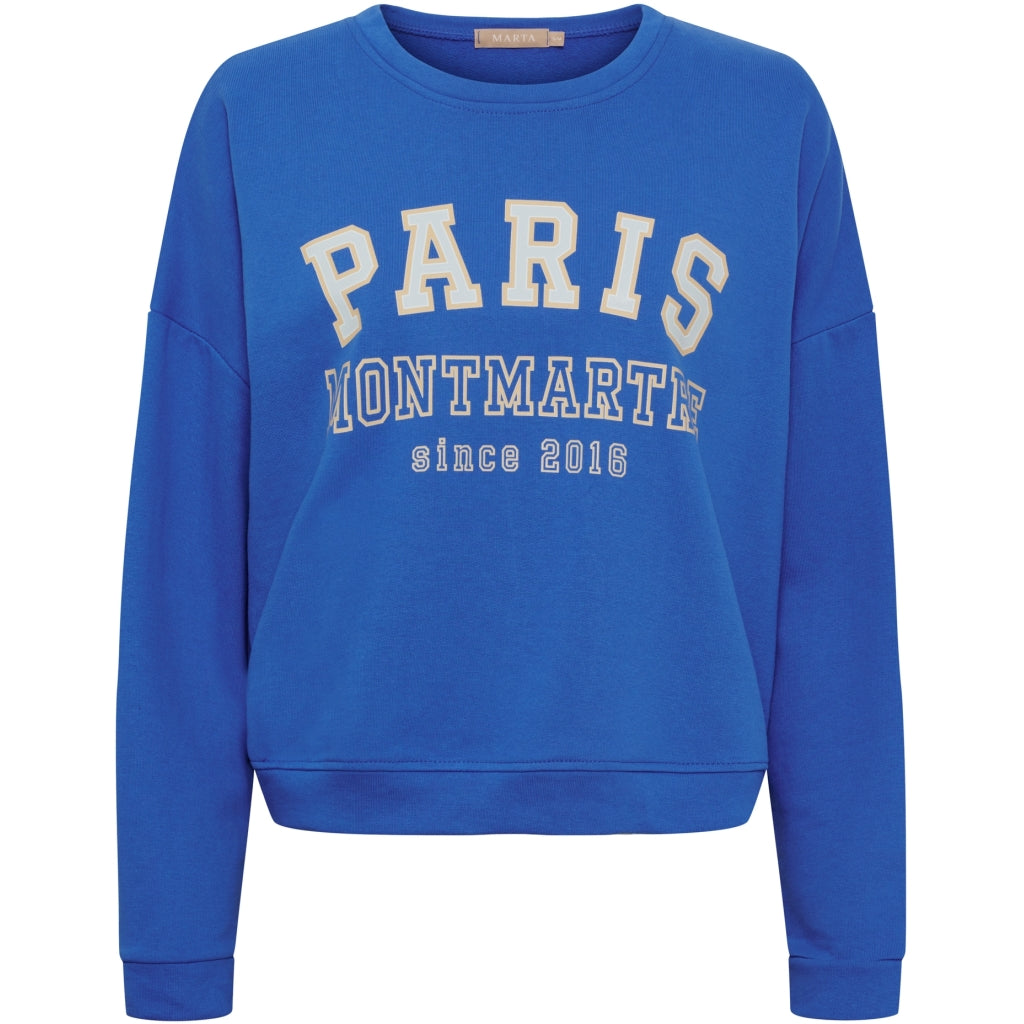 MARTA DU CHATEAU Marta du chateau Dam Sweatshirt MdcOceana 261838 Sweatshirt Royal16