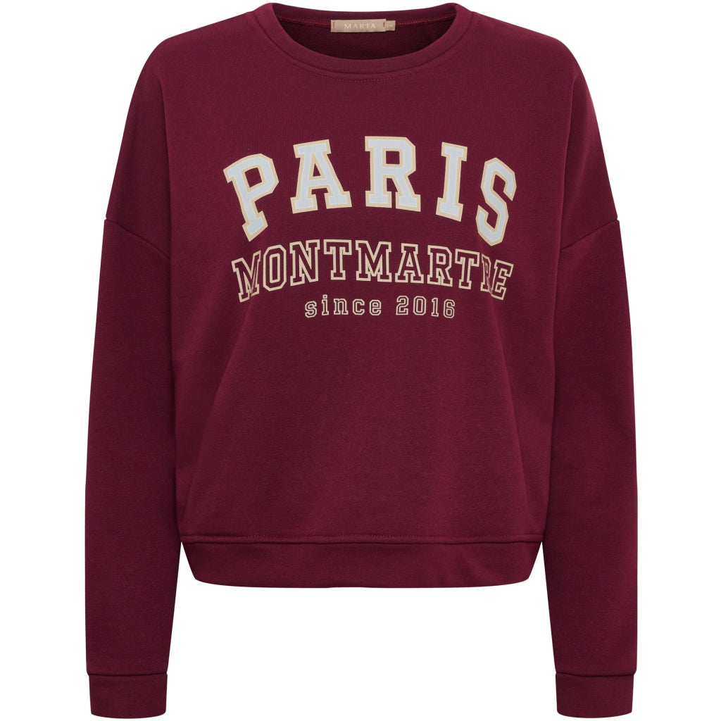MARTA DU CHATEAU Marta du chateau Dam Sweatshirt MdcOceana 261838 Sweatshirt Wine14