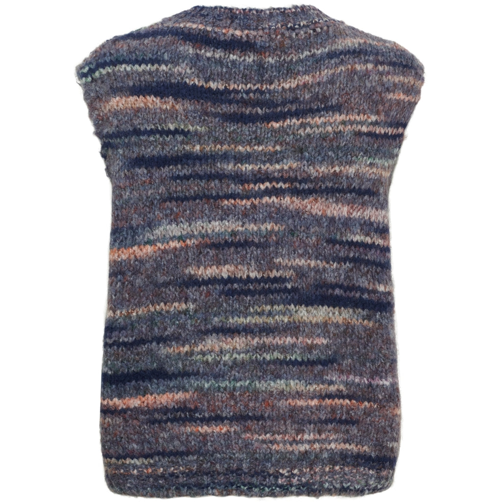 MARTA DU CHATEAU Marta du chateau Dam Väst MdcAmaryllis 17018 Knit Vest Blue