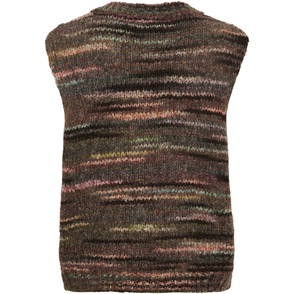 MARTA DU CHATEAU Marta du chateau Dam Väst MdcAmaryllis 17018 Knit Vest Brown