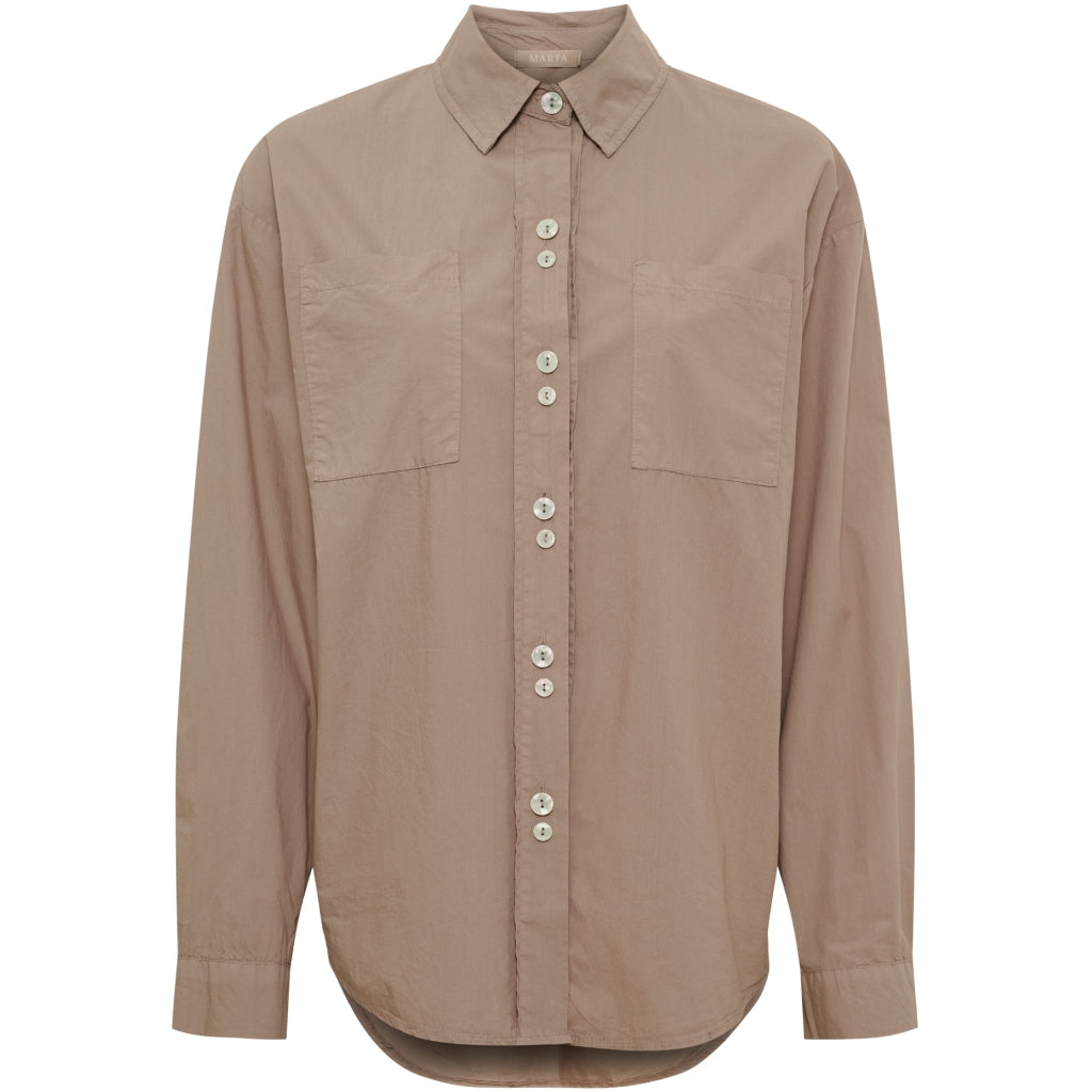 MARTA DU CHATEAU Marta du chateau dam Skjorta MdcCitrine 68870 Shirt Tortora