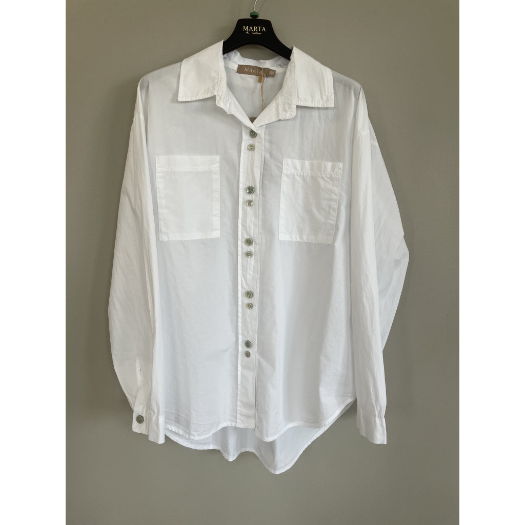 MARTA DU CHATEAU Marta du chateau dam Skjorta MdcCitrine 68870 Shirt White