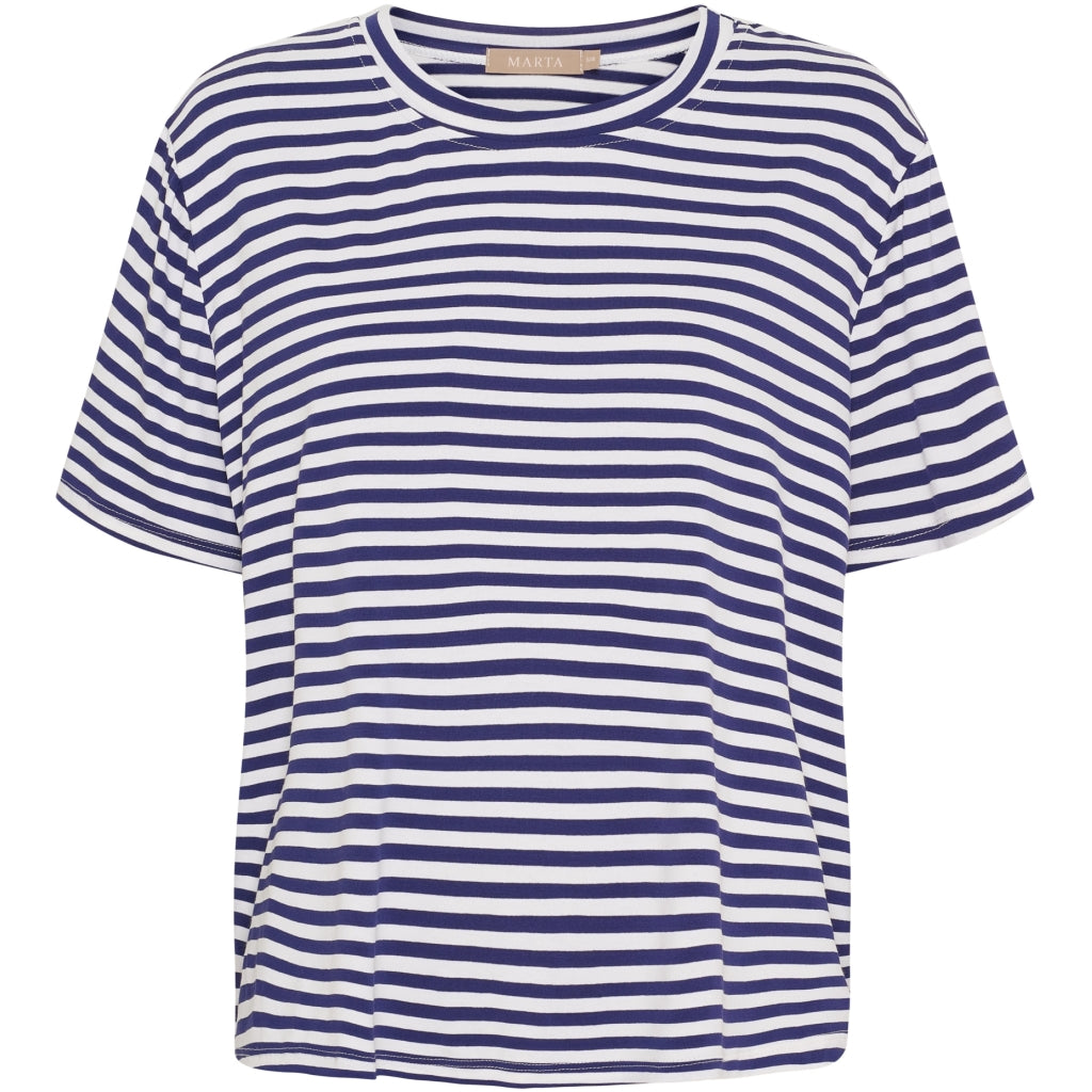 MARTA DU CHATEAU Marta du chateau dam T-shirt MdcEnrica 258036 T-shirt Blue Scuro Stripe