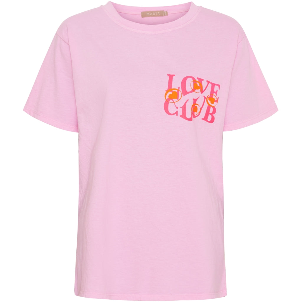 MARTA DU CHATEAU Marta du chateau dam T-shirt MdcInge -0532 T-shirt Rosa Baby/Pink Fluo CW