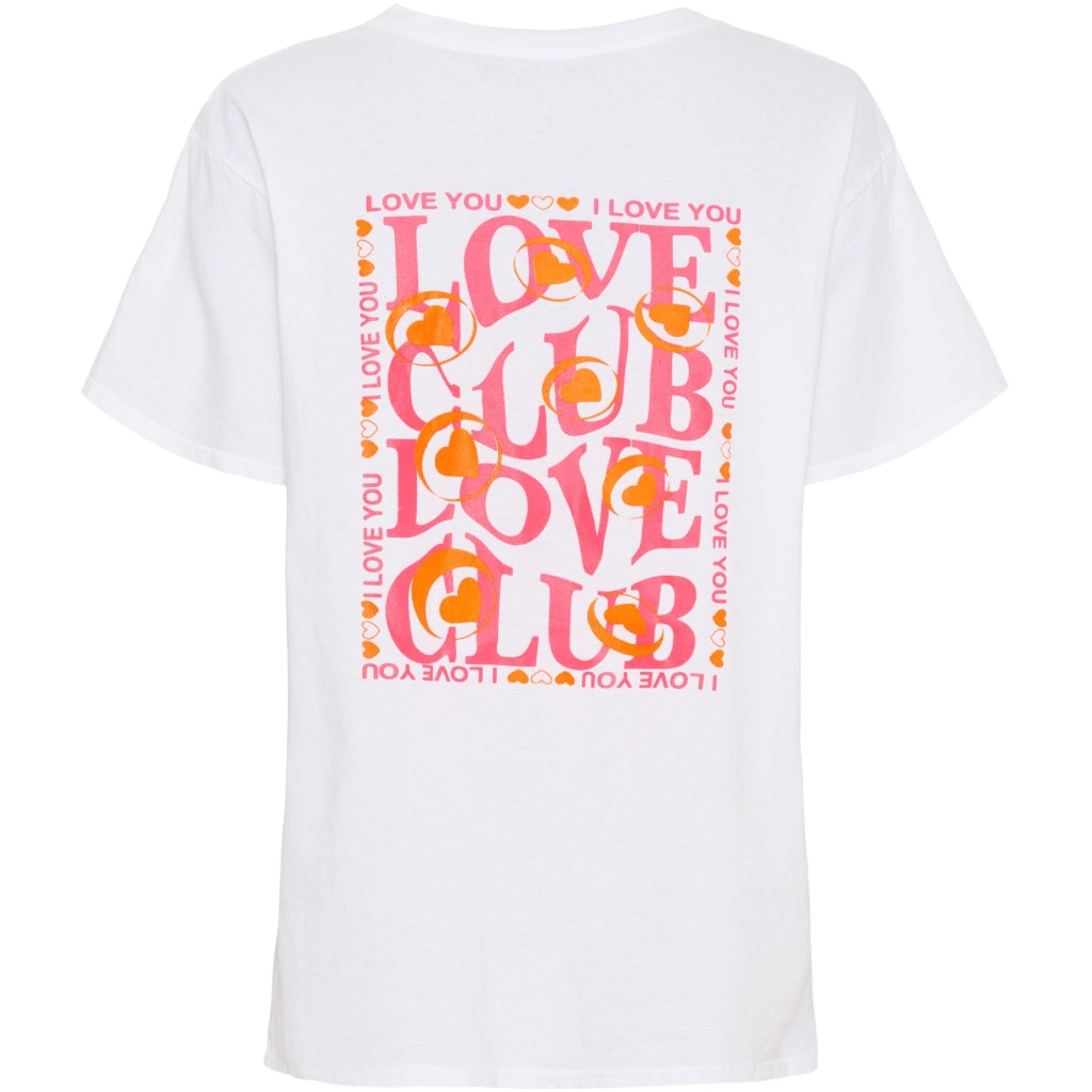 MARTA DU CHATEAU Marta du chateau dam T-shirt MdcInge -0532 T-shirt White/Pink Fluo