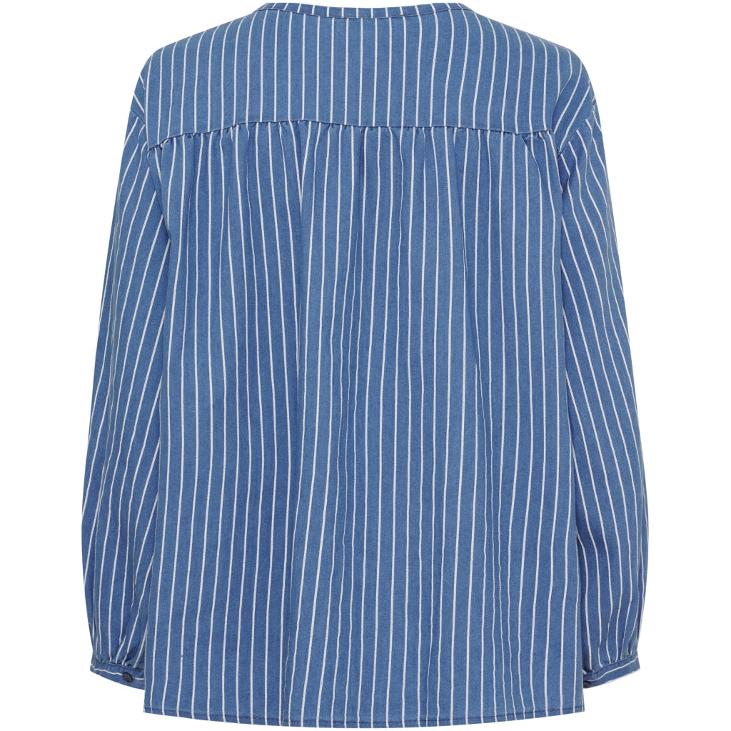 MARTA DU CHATEAU Marta du chateau dam blus MdcEulalie 258008 Shirt Medium Blue