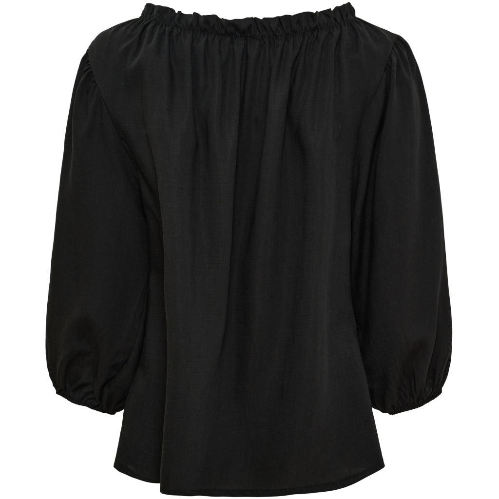 MARTA DU CHATEAU Marta du chateau dam blus MdcJuniper Blouse Black