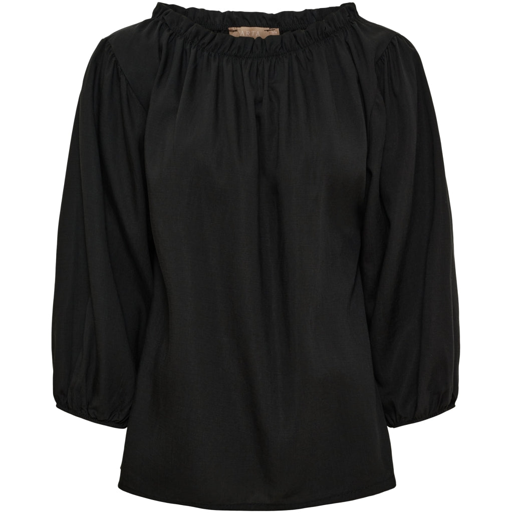 MARTA DU CHATEAU Marta du chateau dam blus MdcJuniper Blouse Black