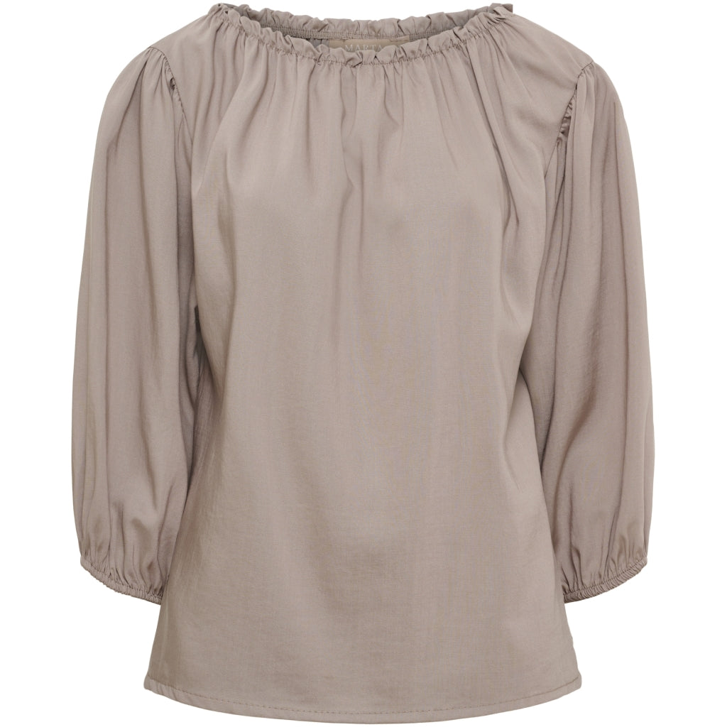 MARTA DU CHATEAU Marta du chateau dam blus MdcJuniper Blouse Fango