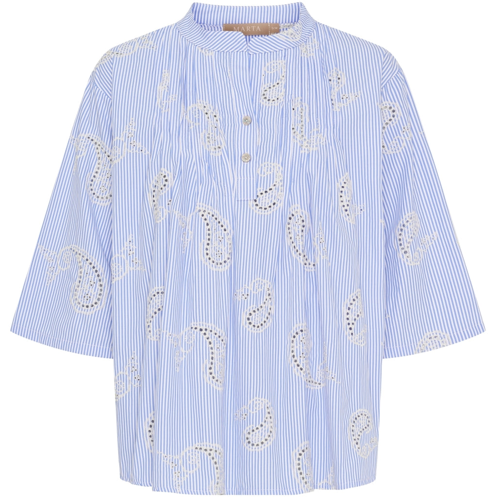 MARTA DU CHATEAU Marta du chateau dam blus MdcTilda 258293 Shirt Celeste