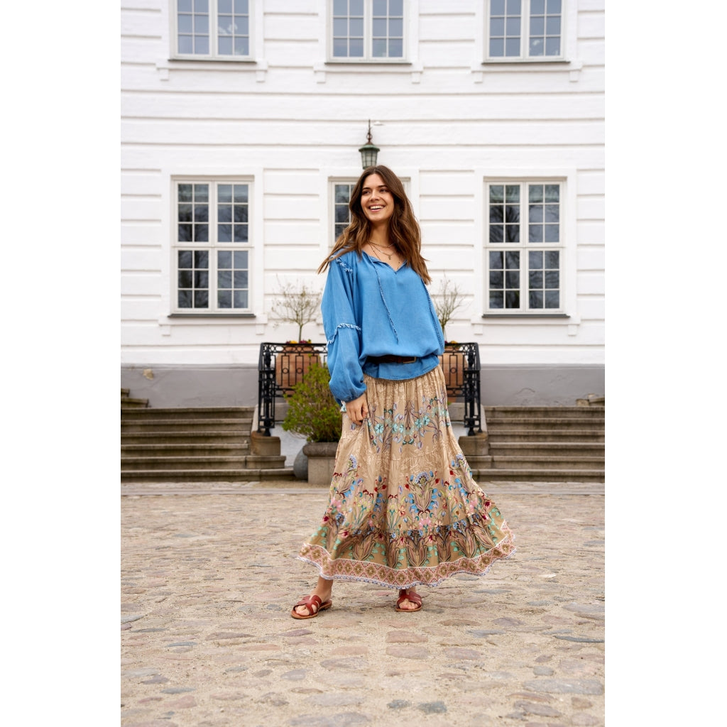 MARTA DU CHATEAU Marta du chateau dam kjol 5201 Skirt 361TpzPrintCamello