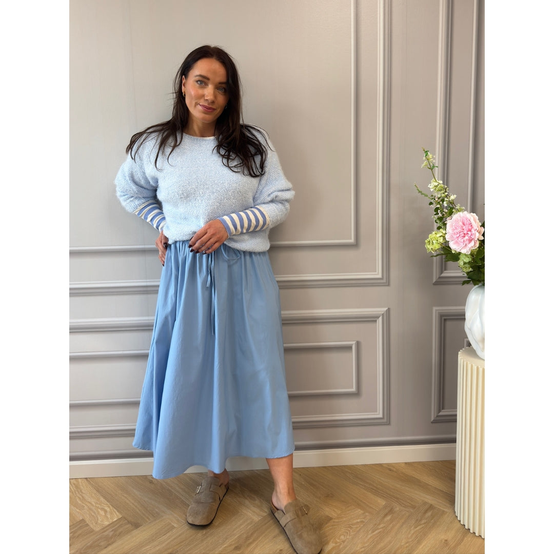 MARTA DU CHATEAU Marta du chateau dam kjol MDCPOMELINE 8784 Skirt Light blue