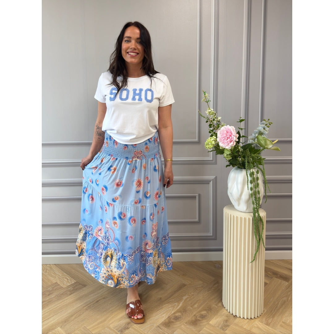 MARTA DU CHATEAU Marta du chateau dam kjol MdcPrincess 5201 Skirt Celeste7854tpf