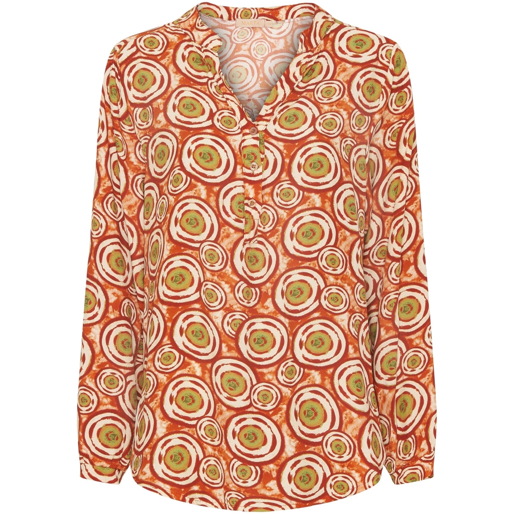 MARTA DU CHATEAU Marta du chateau dam skjorta 8128 Shirt Coccio8