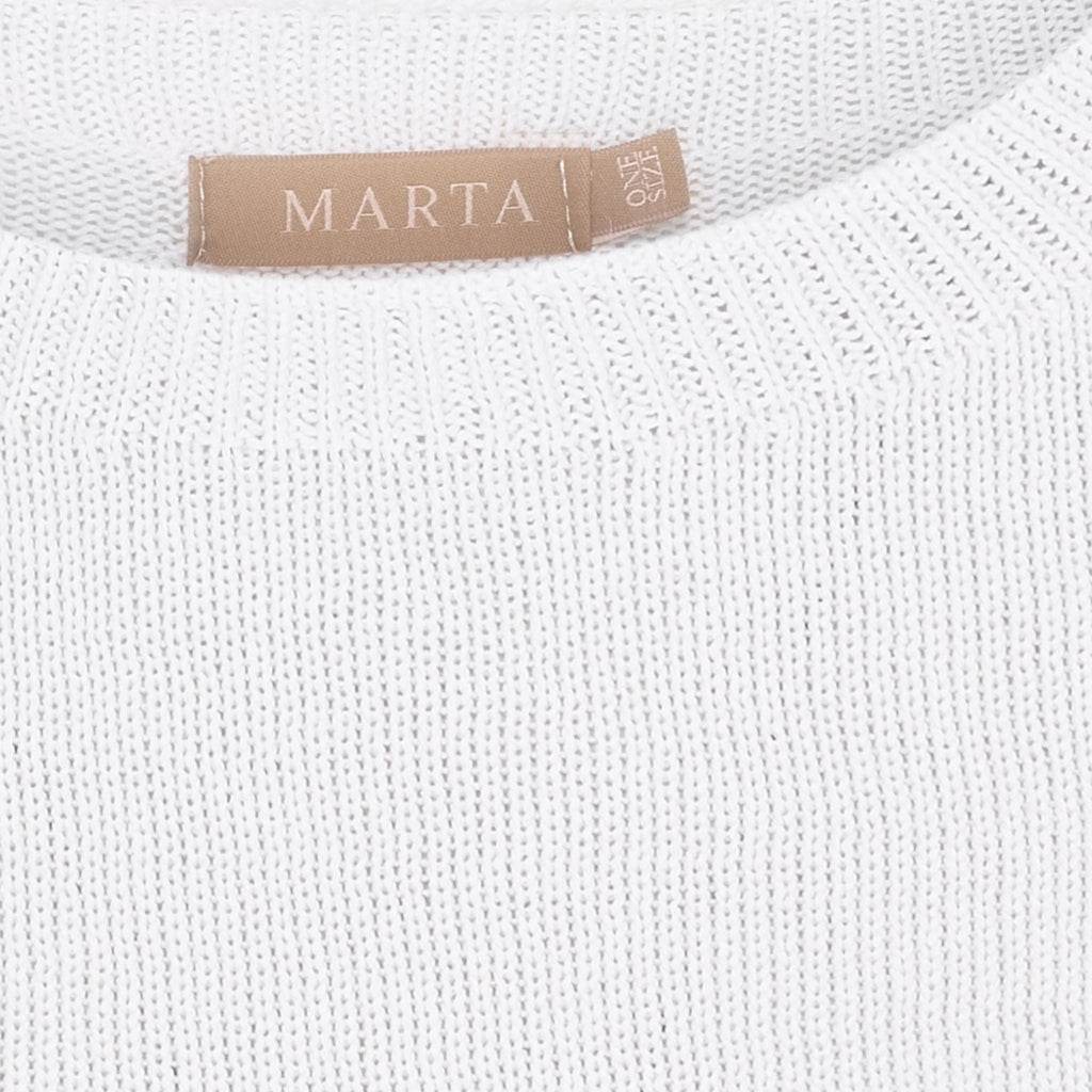MARTA DU CHATEAU Marta du chateau dam stickad tröja MdcBlanca 707C Knit White