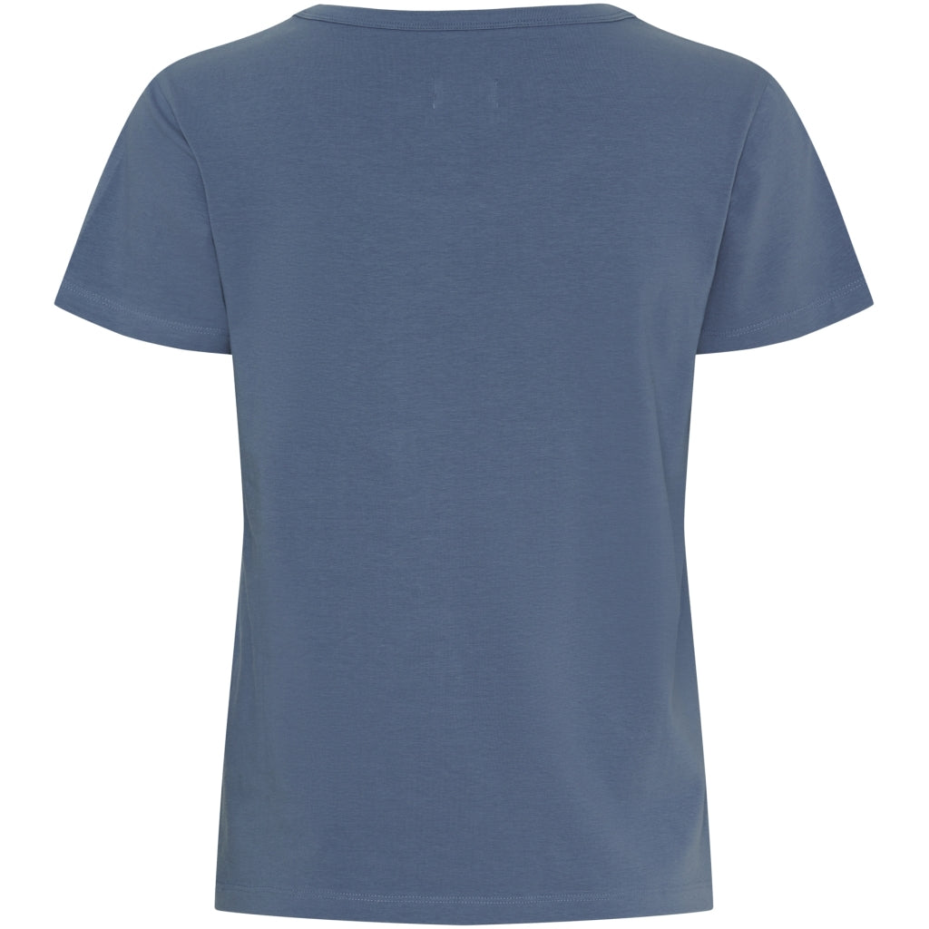 MARTA DU CHATEAU Marta du chateau dam t-shirt MT002 T-shirt Denim Blue