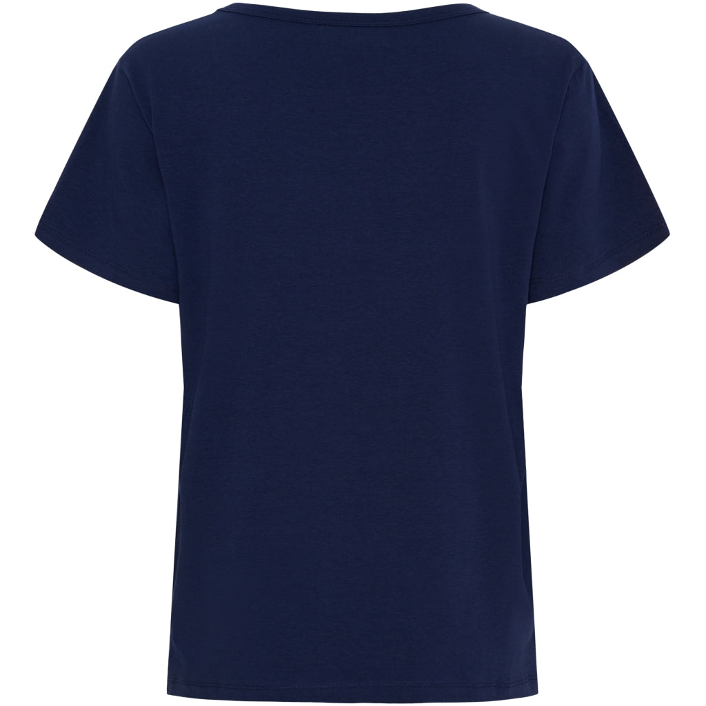 MARTA DU CHATEAU Marta du chateau dam t-shirt MT002 T-shirt Navy Blue