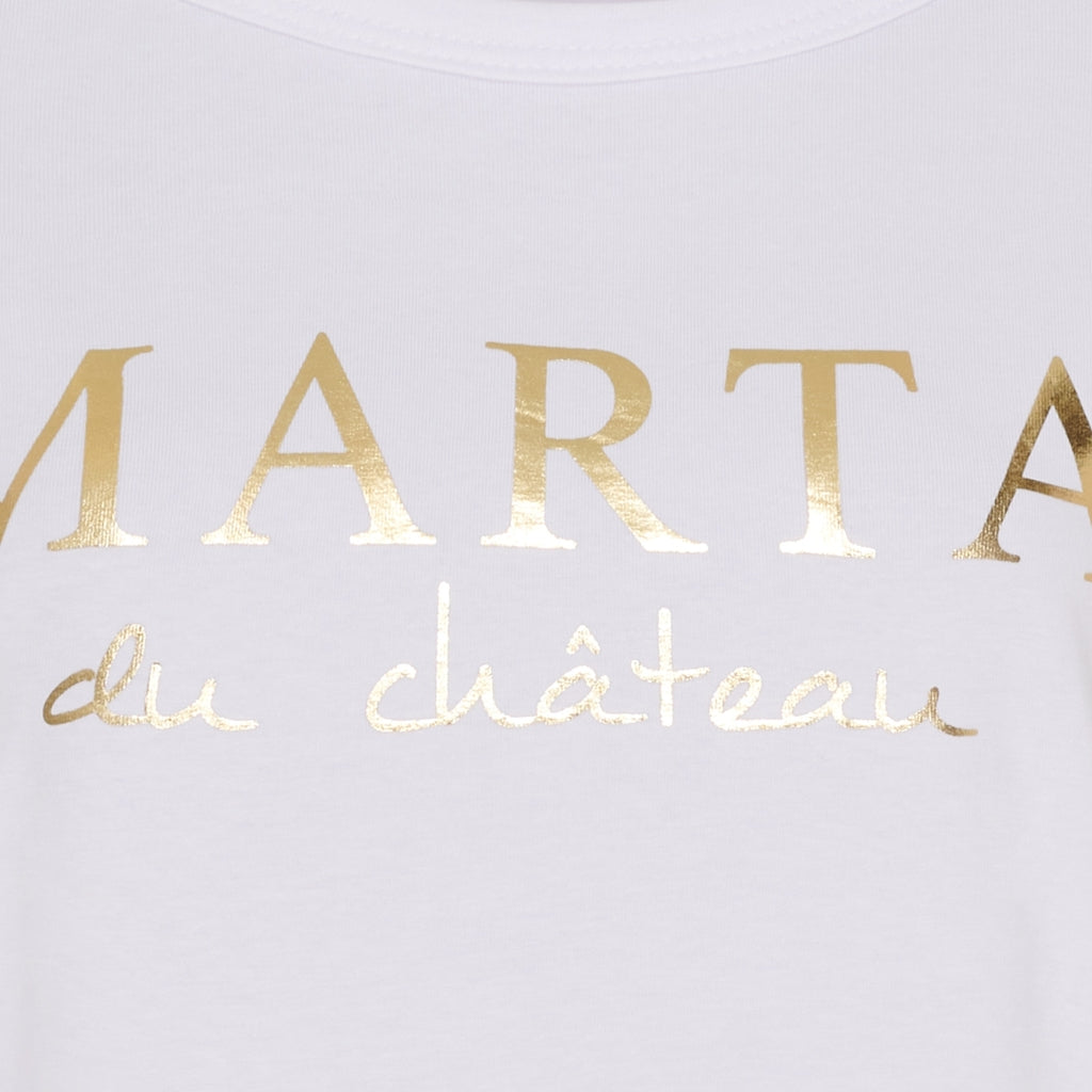 MARTA DU CHATEAU Marta du chateau dam t-shirt MT002 T-shirt Optisk White