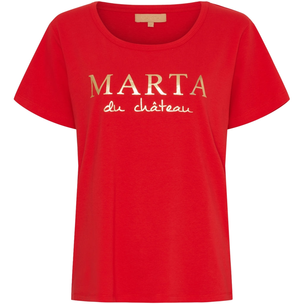 MARTA DU CHATEAU Marta du chateau dam t-shirt MT002 T-shirt Red