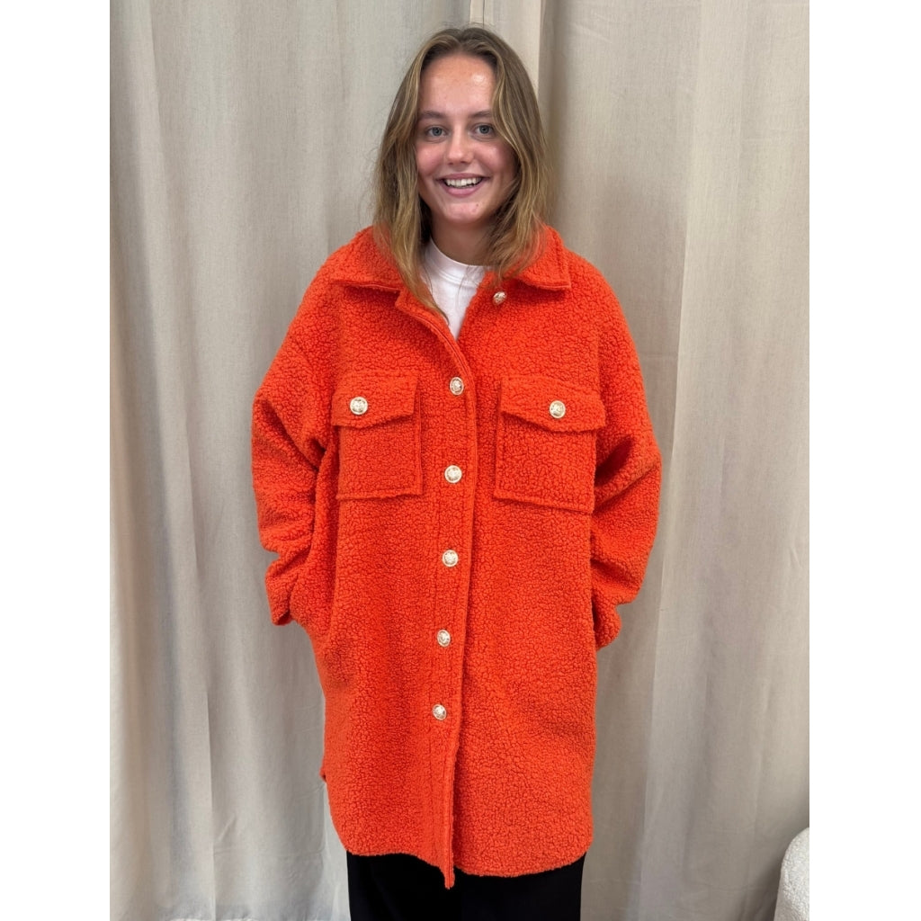 MARTA DU CHATEAU Marta du chateau dam teddy jacka MdcLois 21391 Jacket Orange