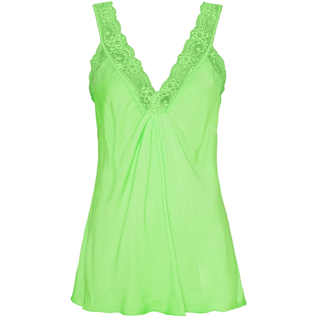MARTA DU CHATEAU Marta du chateau dam top med spetskant 21336 Top Fluo Verde