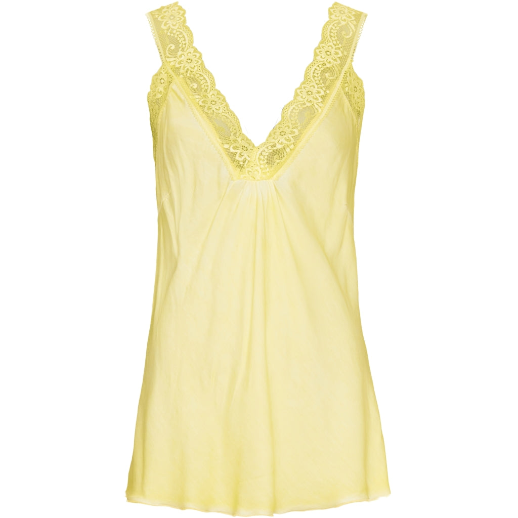MARTA DU CHATEAU Marta du chateau dam top med spetskant 21336 Top Giallo Yellow