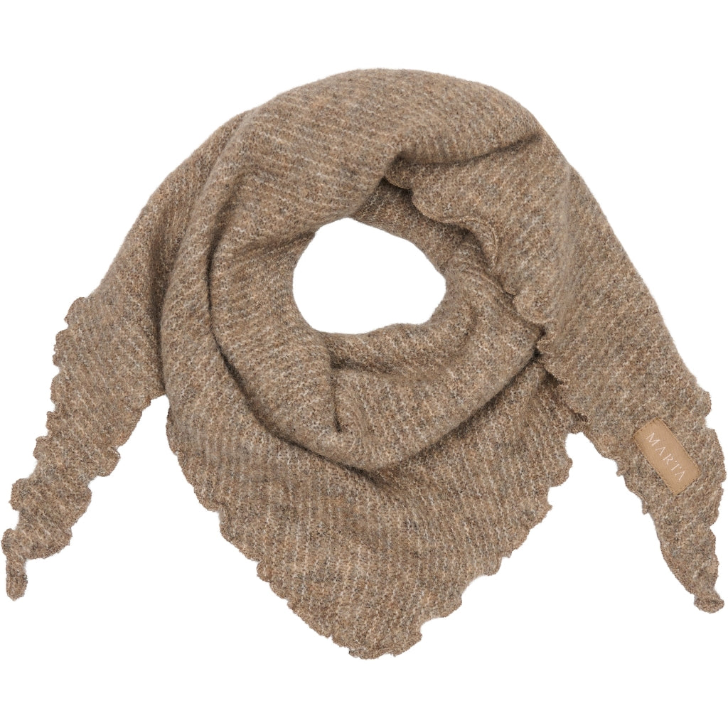 MARTA DU CHATEAU Marta du Chateau dam halsduk MdcAgnete 172-1100 Scarf Fango