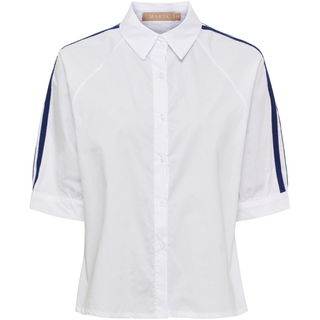 MARTA DU CHATEAU MdcBambi Shirt Shirt White/Navy