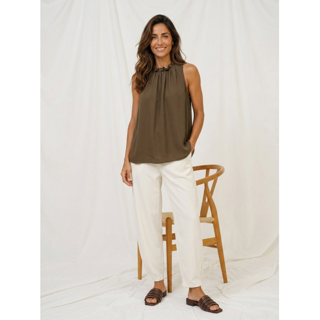MARTA DU CHATEAU MdcLucina Top Top Brown