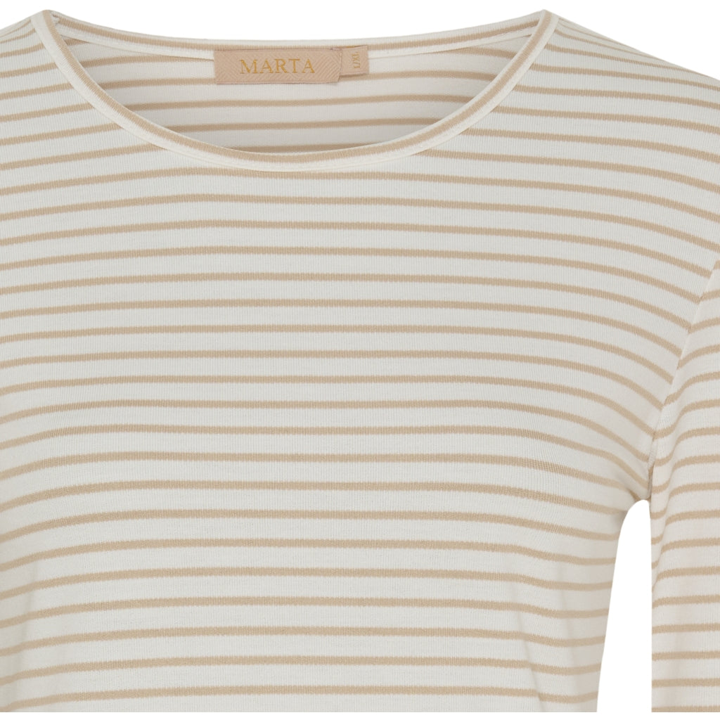 MARTA DU CHATEAU MdcNancy LS Tee LS Tee Beige/white