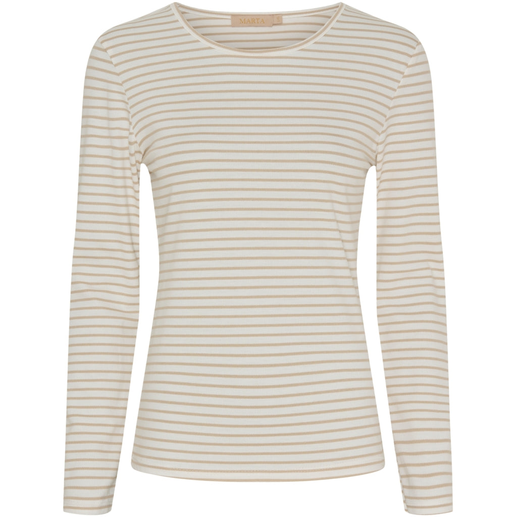 MARTA DU CHATEAU MdcNancy LS Tee LS Tee Beige/white