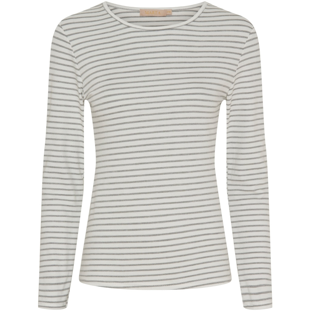 MARTA DU CHATEAU MdcNancy LS Tee LS Tee Grey/White