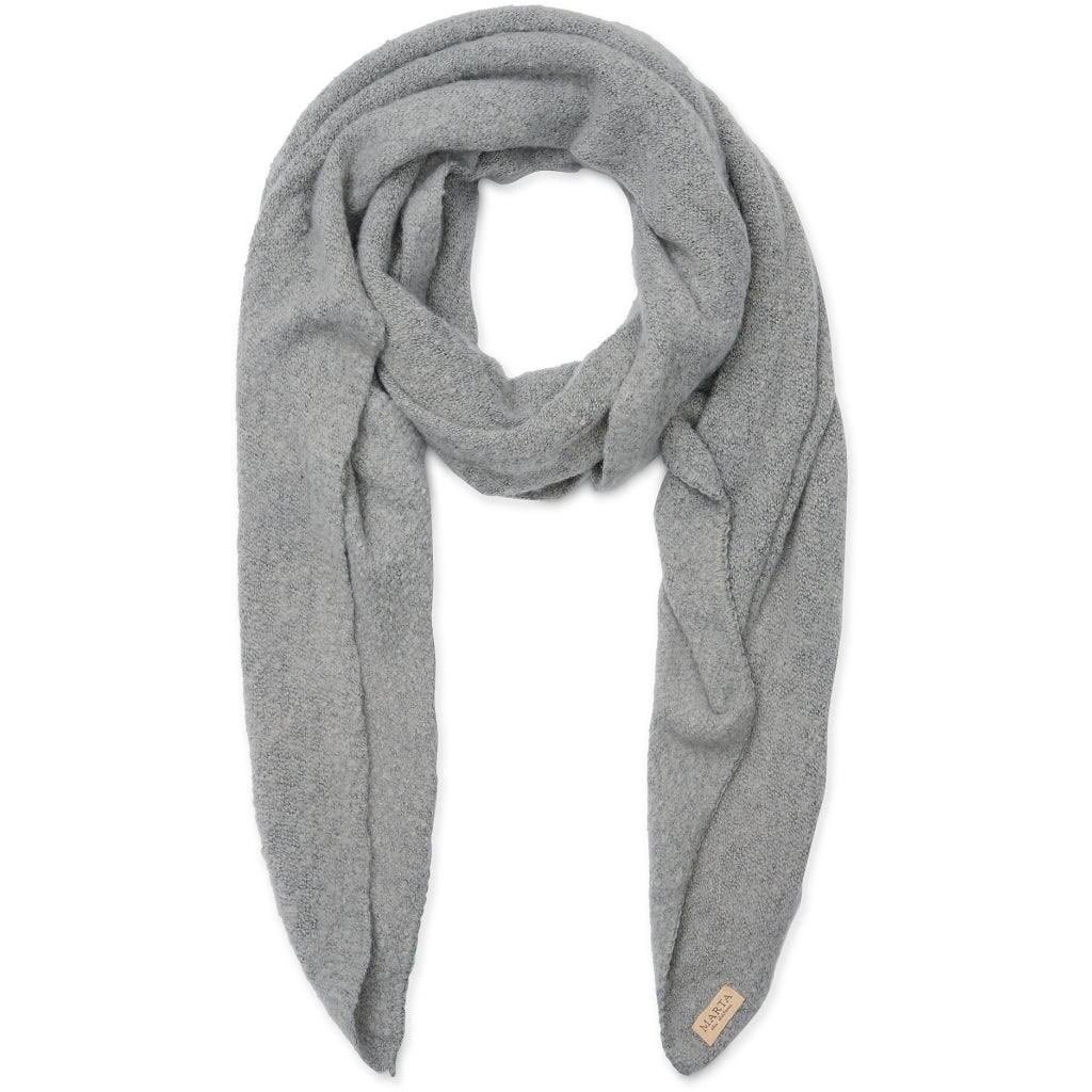 MARTA DU CHATEAU Marta du Chateau dam halsduk MdcSunny 194007 Scarf Light Grey Melange