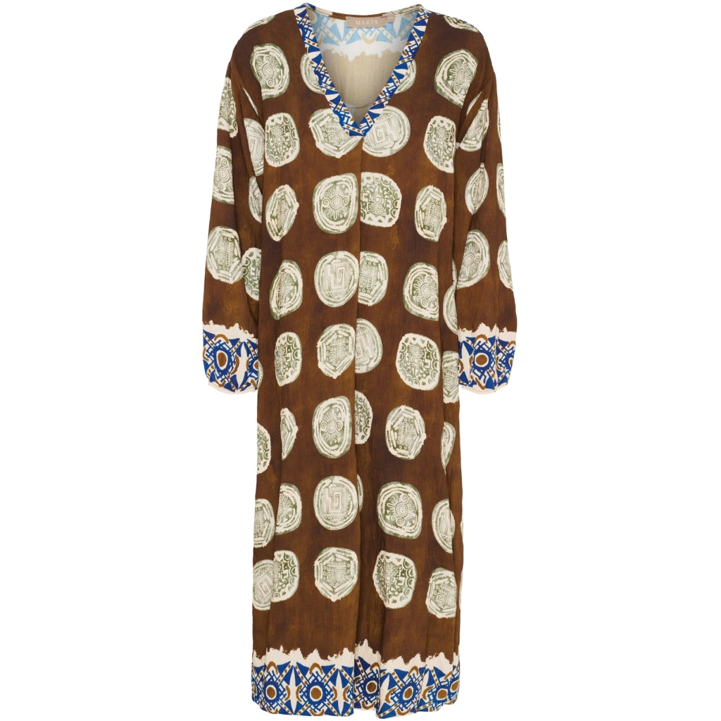 MARTA DU CHATEAU Marta du Chateau dam klänning MdcViviene 6570 Dress MarroneHC0034