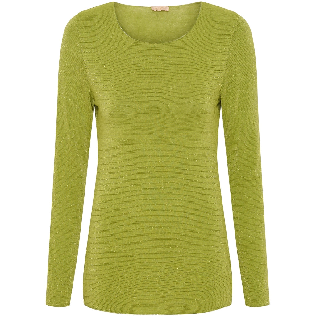MARTA DU CHATEAU Marta du chateau dam blus 10298/Y T-shirt long sleeves Pistacchio