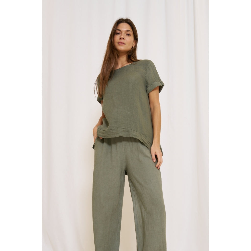 MARTA DU CHATEAU Marta du chateau dam blus 83893 Blouse Military2828