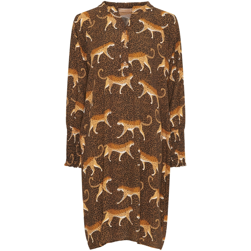 MARTA DU CHATEAU Marta du chateau dam klänning 5378 Dress Tabacco animal