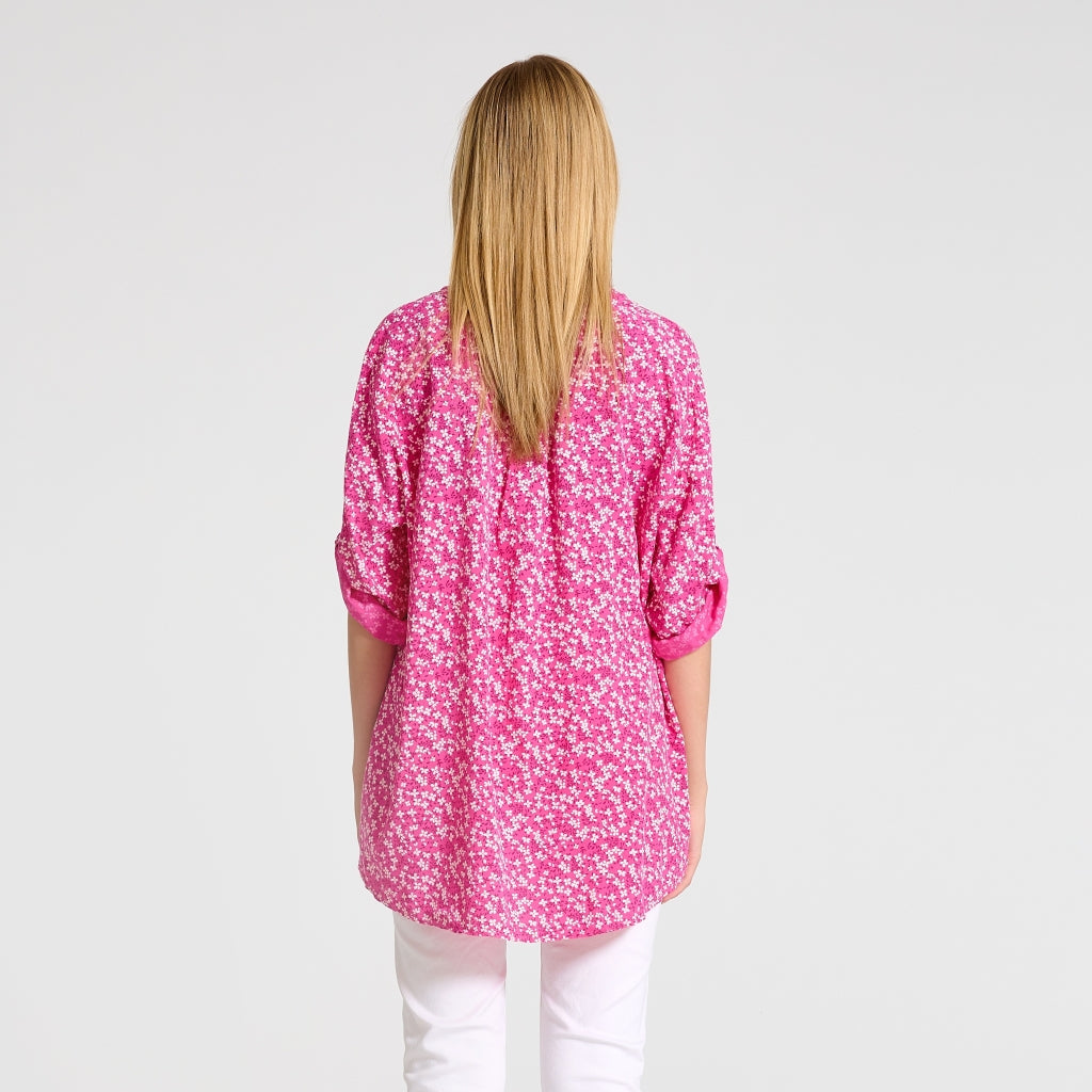 MARTA DU CHATEAU Marta du chateau dam skjorta 226 Shirt Fuxia flower