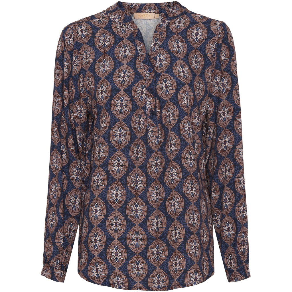 MARTA DU CHATEAU Marta du chateau dam skjorta 8128 Shirt Blue10
