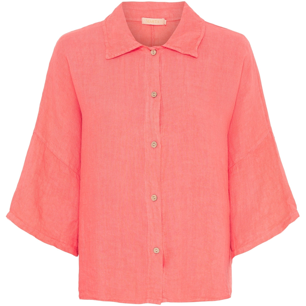 MARTA DU CHATEAU Marta du chateau dam skjorta 81295 Shirt Corallo 1024 SS
